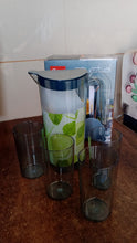 Apex Crystal Premium Jug with Lid & 4 Pcs Glass (1500 ML / 300 ML Approx / 5 Pcs Set)