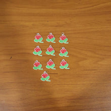 Rose Flower Design Bag Charm Keychain Set (10 Pc)